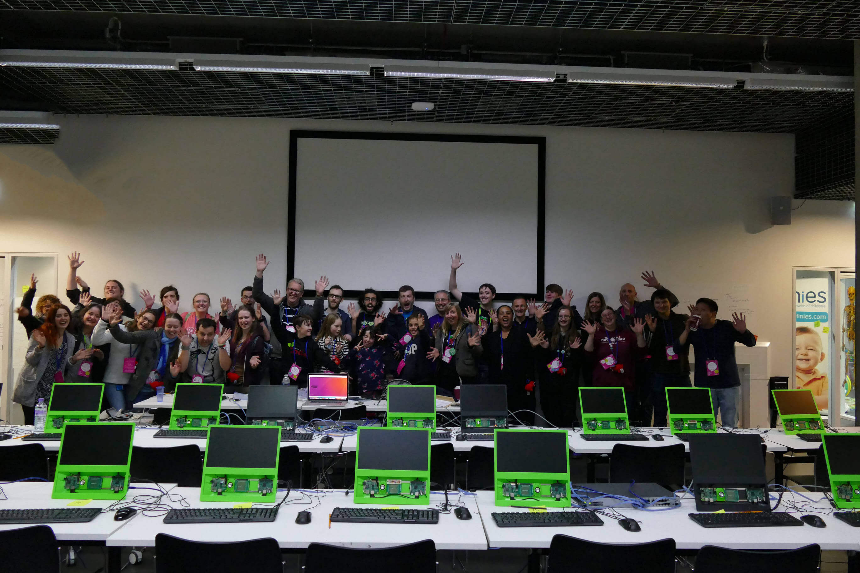 The session leaders and helpers of the Youth Zone at MozFest 2016