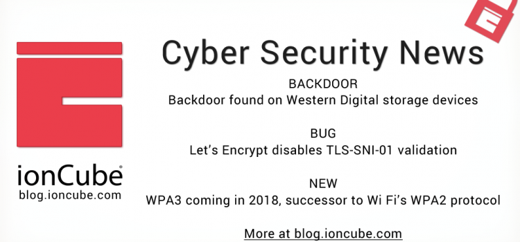 Weekly Cyber Security News 12/01/2018