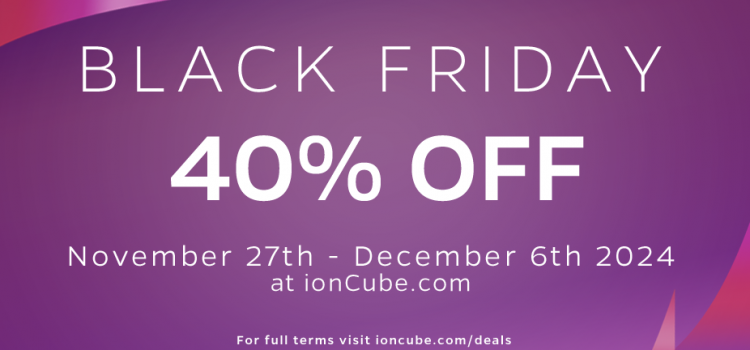 ionCube Black Friday 2024 Announcement Image