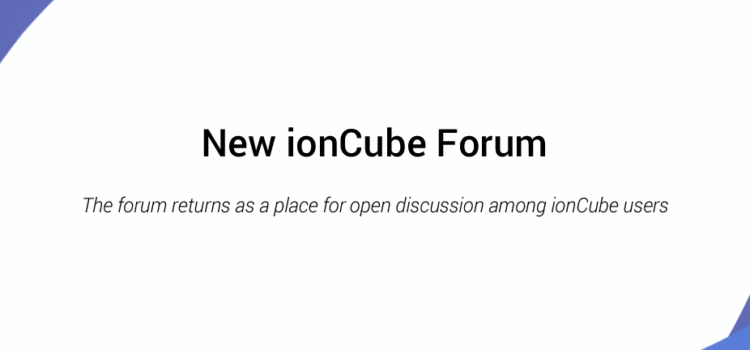 The New ionCube Forum – A place for ionCube users to help eachother out and discuss all things ionCube New ionCube Forum - image